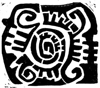 Dominican-Inspired Spiral Print